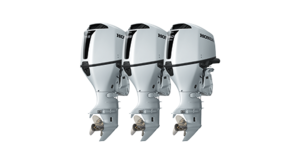 Moteurs BF115, BF135 et BF150 de trois quarts face.